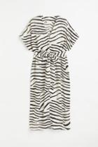H & M - Dress With Tie Belt - Orange