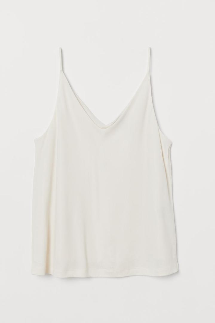 H & M - V-neck Camisole Top - White