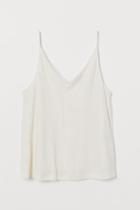 H & M - V-neck Camisole Top - White