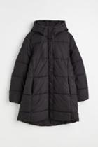 H & M - H & M+ Hooded Puffer Jacket - Black