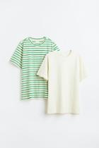 H & M - Mama 2-pack Nursing Tops - Green