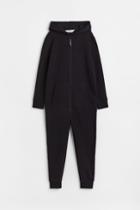 H & M - Jumpsuit With Hood - Black