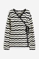 H & M - Mama Pointelle-knit Cardigan - Black