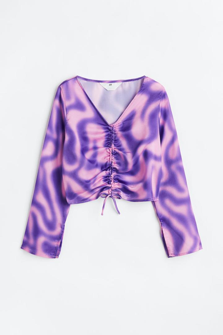 H & M - Drawstring Top - Pink