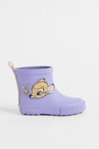 H & M - Printed Rubber Boots - Purple