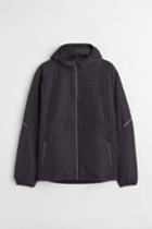 H & M - Regular Fit Padded Running Jacket - Black