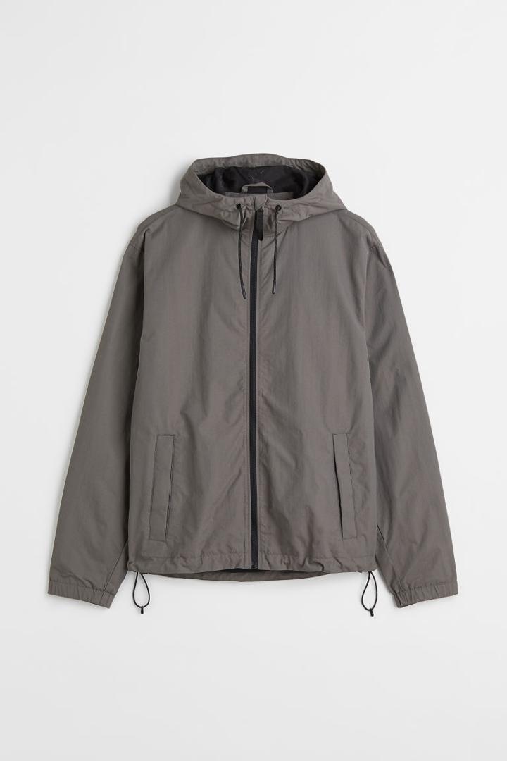 H & M - Nylon Windbreaker - Gray