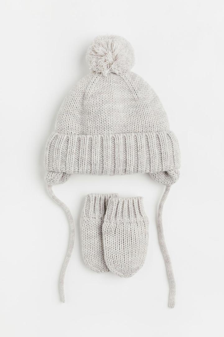 H & M - Knitted 2-piece Set - White