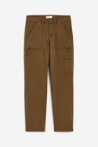 H & M - Twill Utility Pants - Green