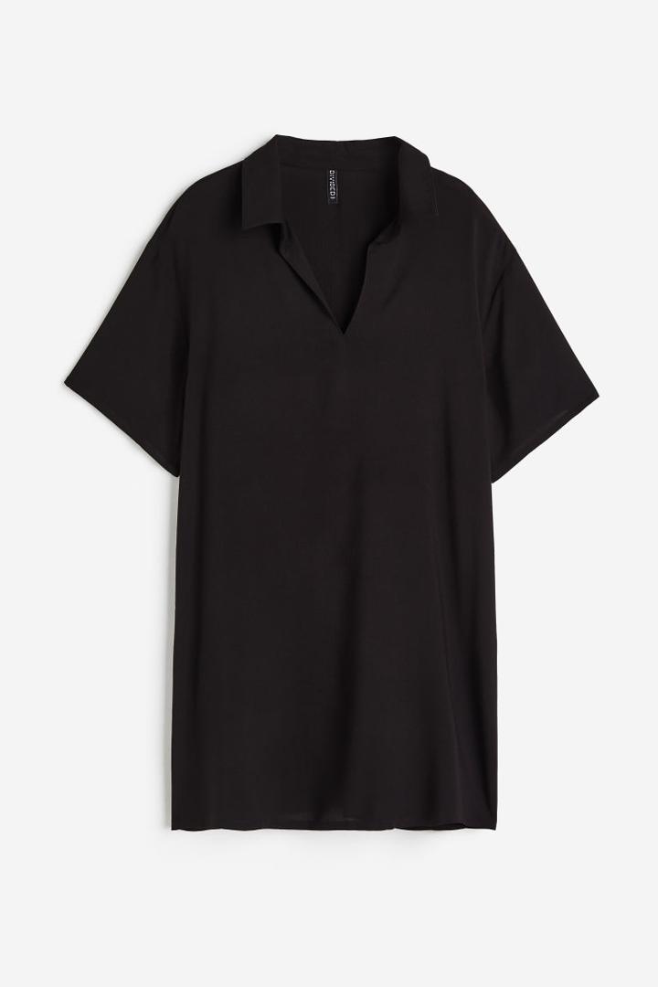 H & M - Pullover Shirt Dress - Black