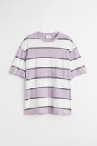 H & M - Patterned T-shirt - Purple