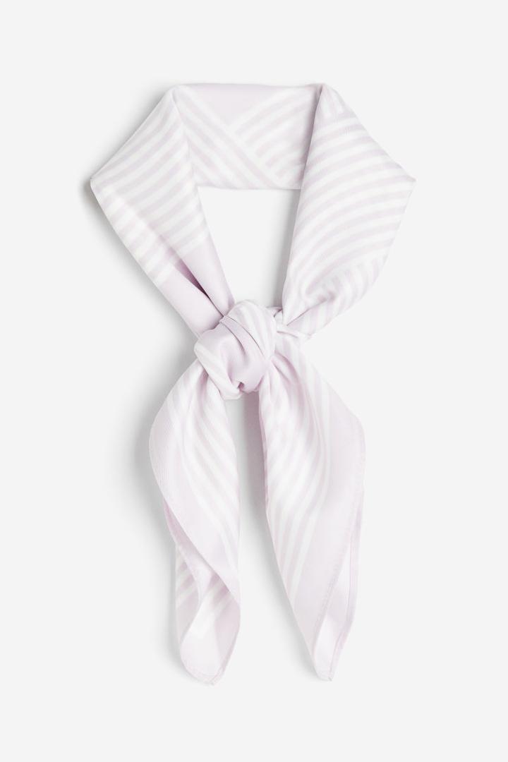 H & M - Satin Scarf - Purple