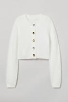 H & M - Fluffy Cardigan - White