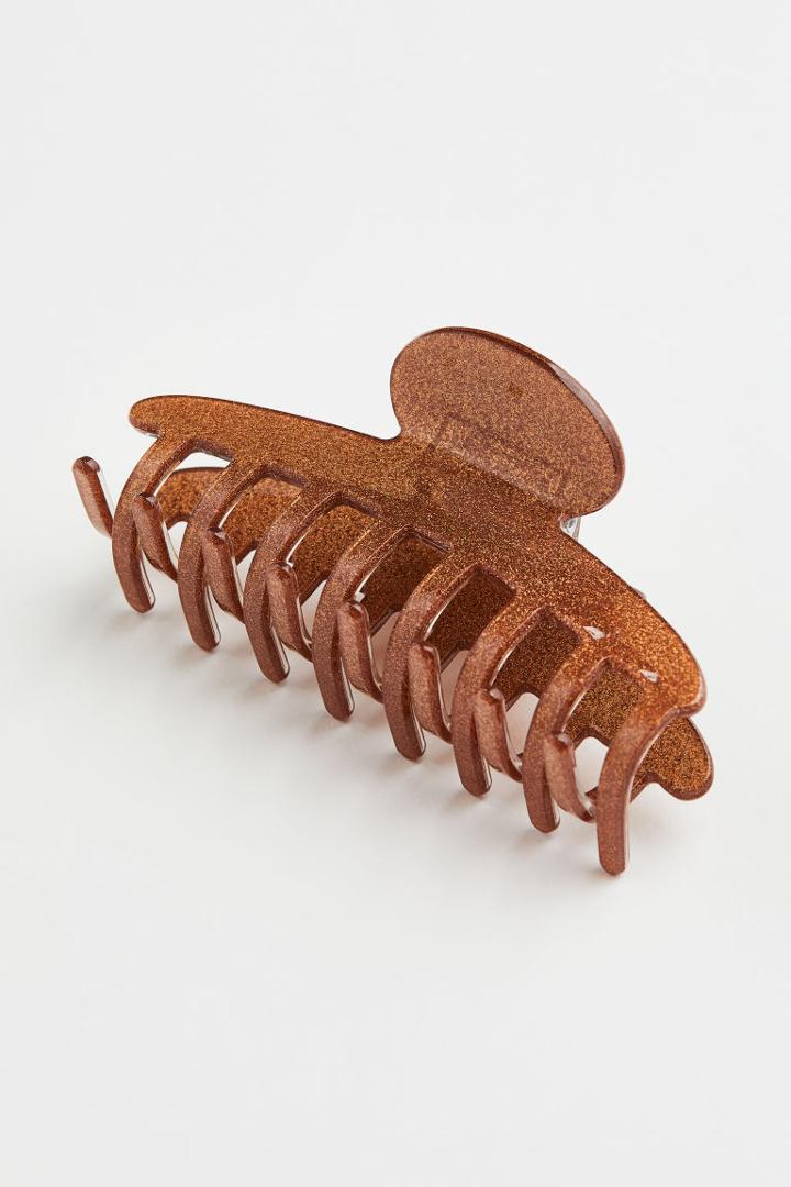 H & M - Glittery Hair Claw - Beige