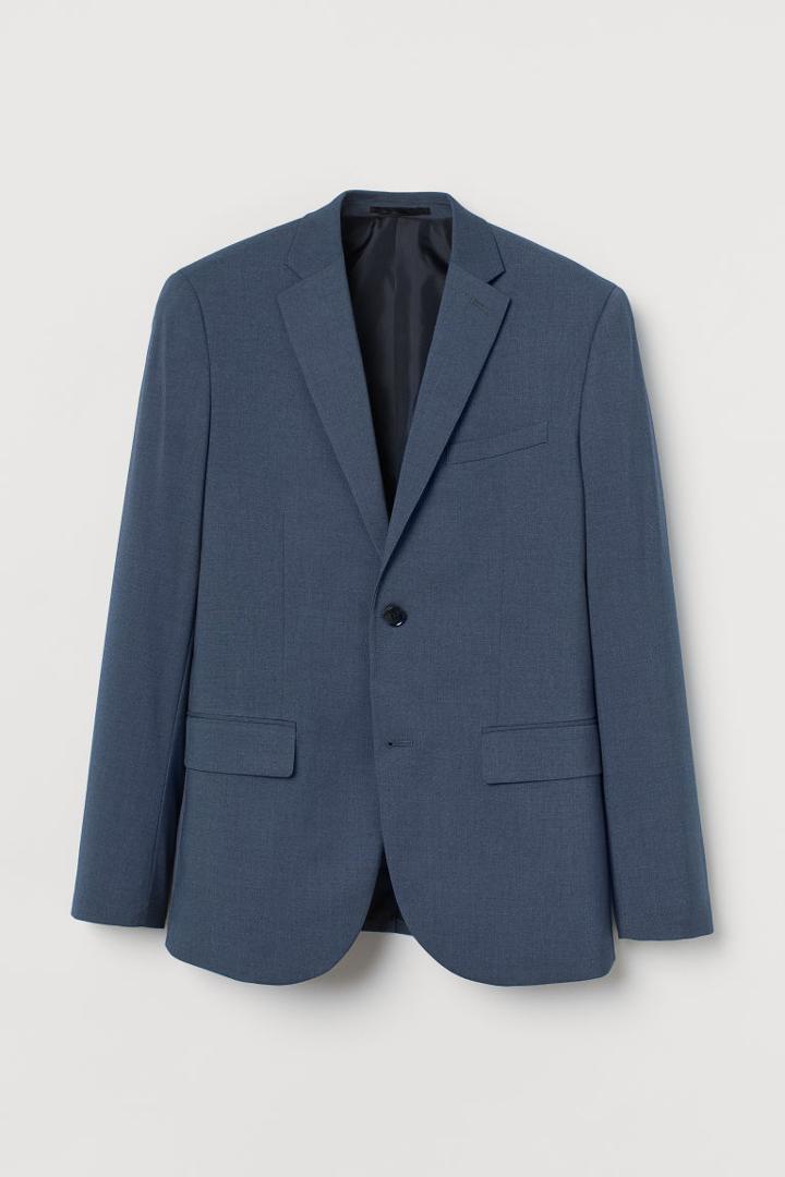 H & M - Slim Fit Blazer - Blue