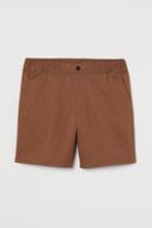 H & M - Slim Fit Cotton Shorts - Beige
