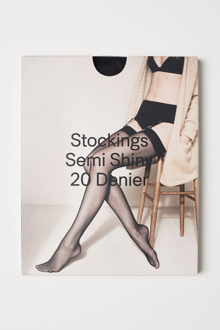 H & M - Nylon Stockings 20 Denier - Black