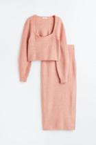 H & M - Mama 2-piece Rib-knit Set - Orange