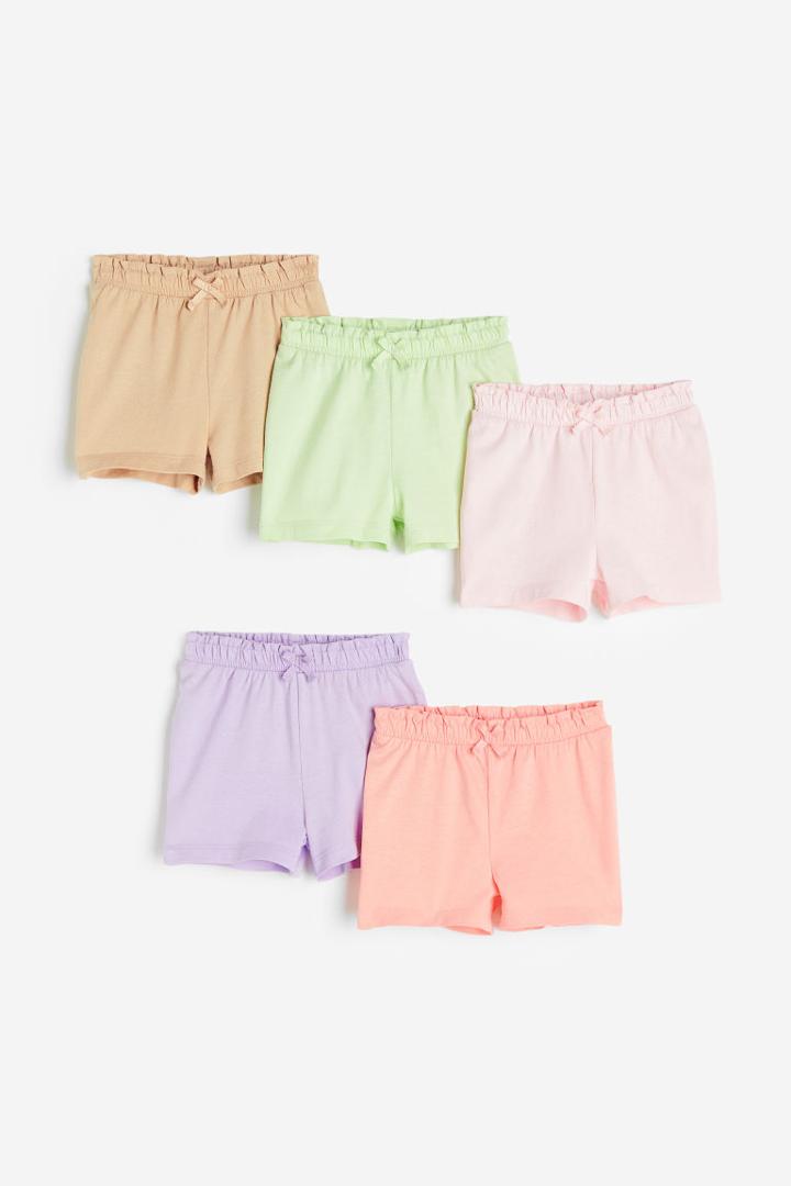 H & M - 5-pack Cotton Jersey Shorts - Pink