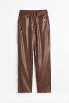 H & M - 90s Straight Pants - Brown