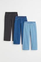 H & M - 3-pack Wide Fit Jeans - Blue