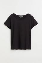 H & M - Cotton T-shirt - Black