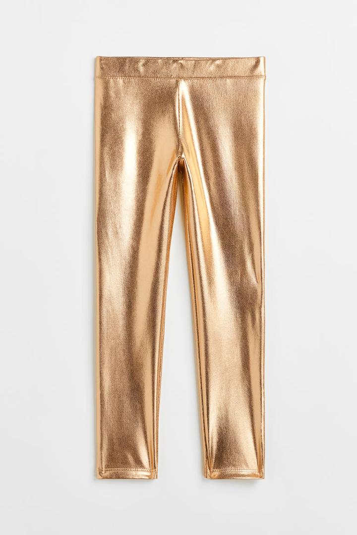 H & M - Leggings - Gold