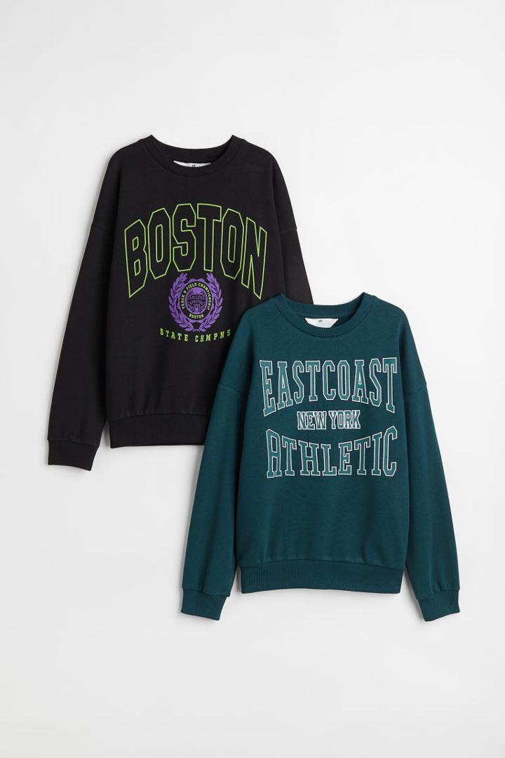 H & M - 2-pack Sweatshirts - Black