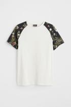 H & M - Muscle Fit Cotton T-shirt - White