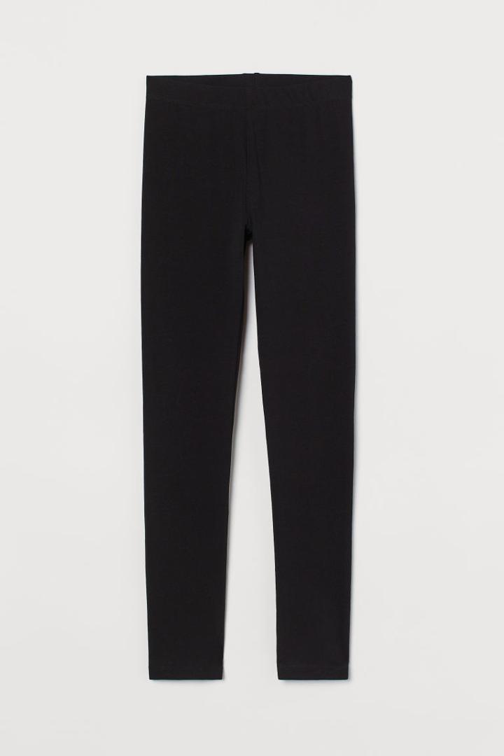 H & M - Jersey Leggings - Black