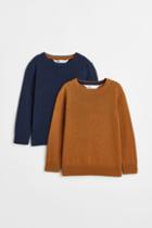 H & M - 2-pack Cotton Sweaters - Blue