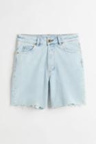 H & M - 90s Cutoff High Waist Shorts - Blue