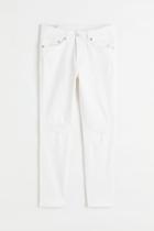 H & M - Skinny Cropped Jeans - White