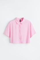 H & M - Boxy-style Shirt - Pink