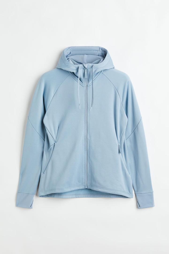 H & M - H & M+ Outdoor Jacket With Hood - Blue