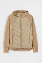 H & M - H & M+ Padded Hooded Outdoor Jacket - Beige