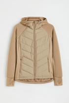 H & M - H & M+ Padded Hooded Outdoor Jacket - Beige