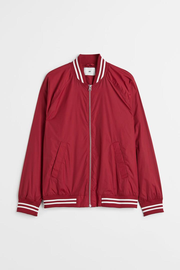 H & M - Bomber Jacket - Red