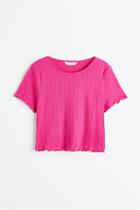 H & M - Fitted Top - Pink