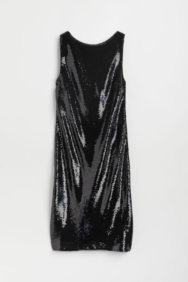 H & M - Sequined Dress - Black