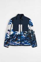 H & M - Regular Fit Fleece Overshirt - Blue