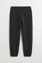 H & M - Relaxed Fit Cotton Joggers - Black
