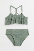 H & M - Flounced Bikini - Green