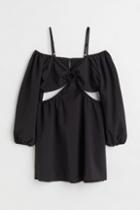 H & M - H & M+ Short Cut-out Dress - Black