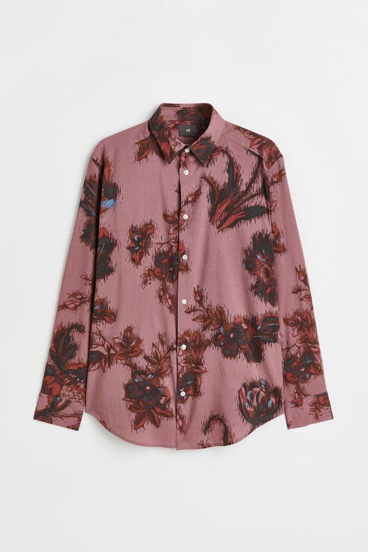 H & M - Regular Fit Shirt - Red