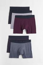 H & M - 5-pack Cotton Boxer Shorts - Pink