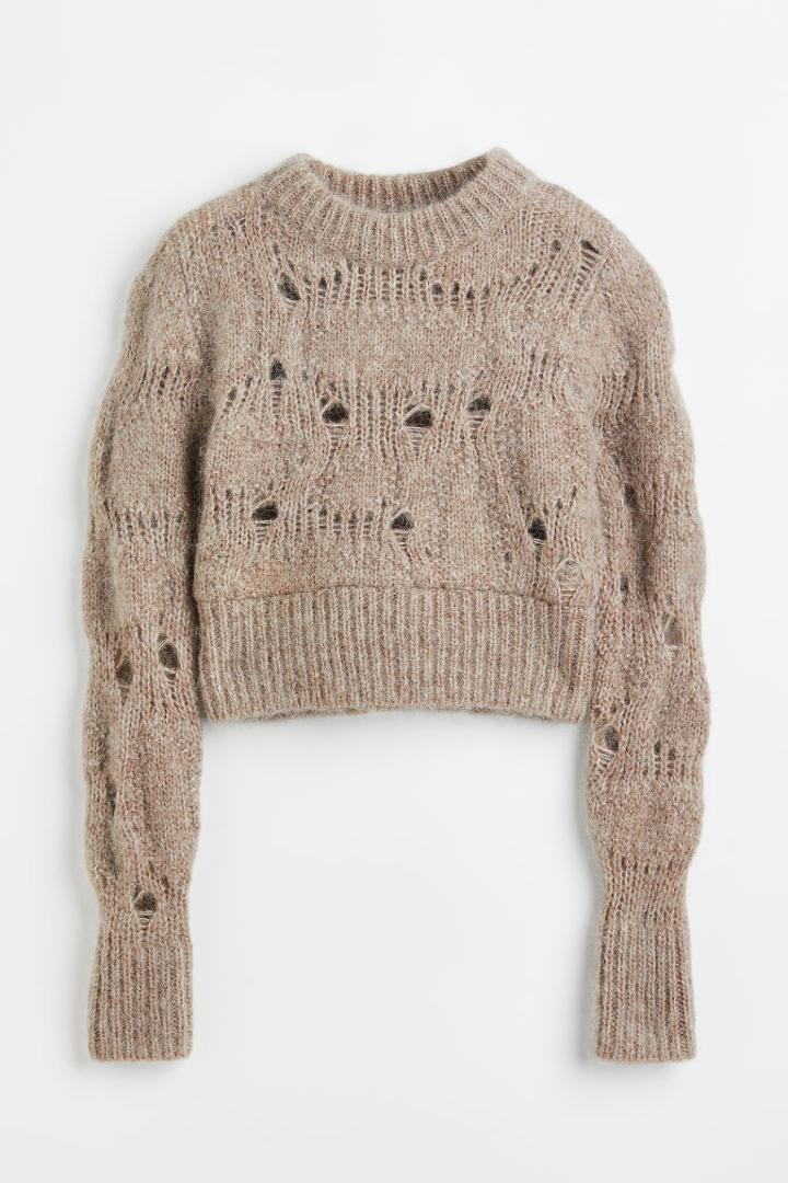 H & M - Wool-blend Sweater - Brown