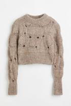 H & M - Wool-blend Sweater - Brown
