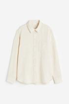 H & M - Linen Shirt - Beige
