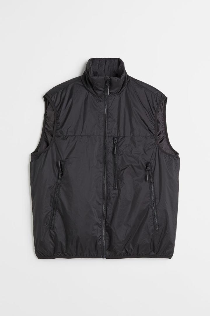 H & M - Lightweight Water-repellent Vest - Black